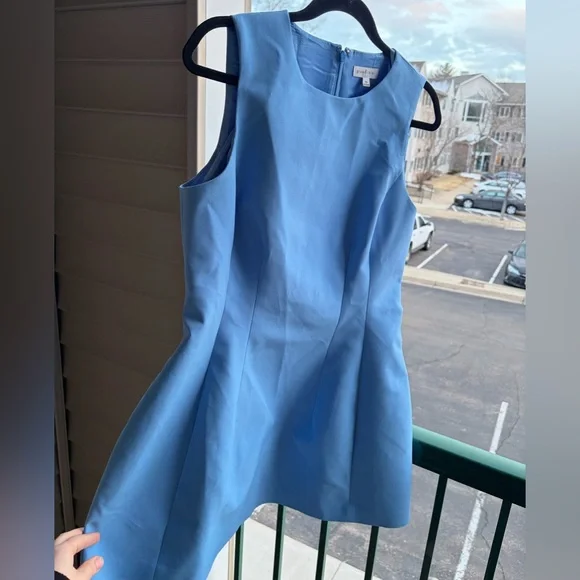 🆕🦋 Gianni Bini Blue Mini Dress Cocktail Party Size 0,10 Casual Party Modern - Picture 5 of 15
